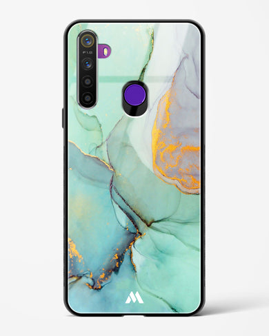 Green Shale Marble Glass Case Phone Cover (Realme)