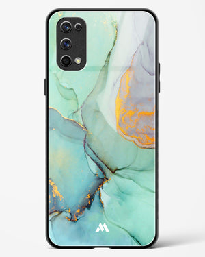 Green Shale Marble Glass Case Phone Cover-(Realme)