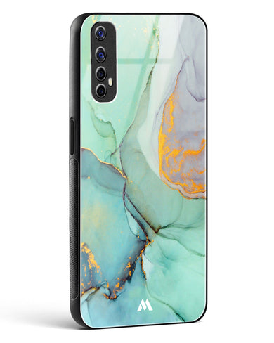 Green Shale Marble Glass Case Phone Cover (Realme)