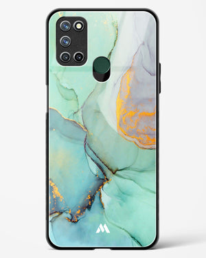 Green Shale Marble Glass Case Phone Cover (Realme)