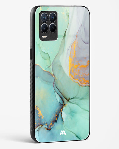 Green Shale Marble Glass Case Phone Cover (Realme)