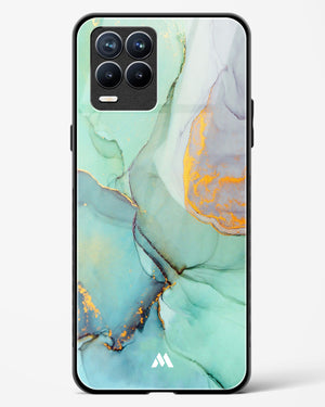 Green Shale Marble Glass Case Phone Cover (Realme)