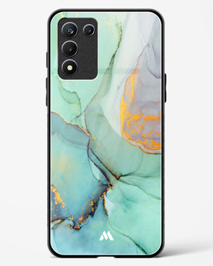 Green Shale Marble Glass Case Phone Cover (Realme)