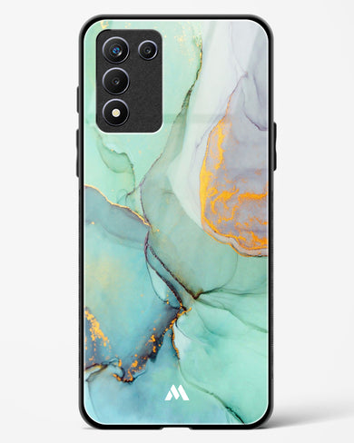 Green Shale Marble Glass Case Phone Cover (Realme)