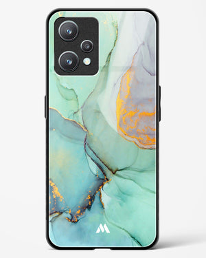 Green Shale Marble Glass Case Phone Cover (Realme)