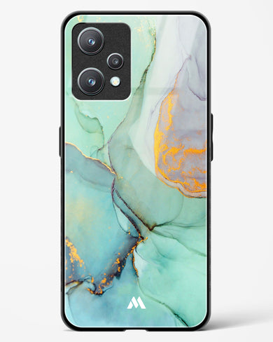 Green Shale Marble Glass Case Phone Cover (Realme)