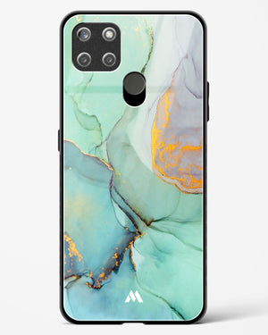 Green Shale Marble Glass Case Phone Cover (Realme)