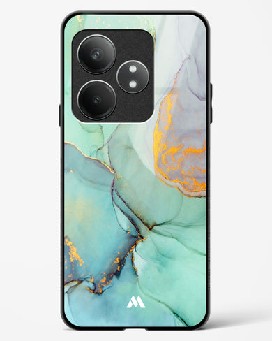 Green Shale Marble Glass Case Phone Cover (Realme)