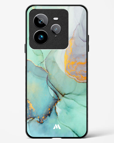 Green Shale Marble Glass Case Phone Cover (Realme)