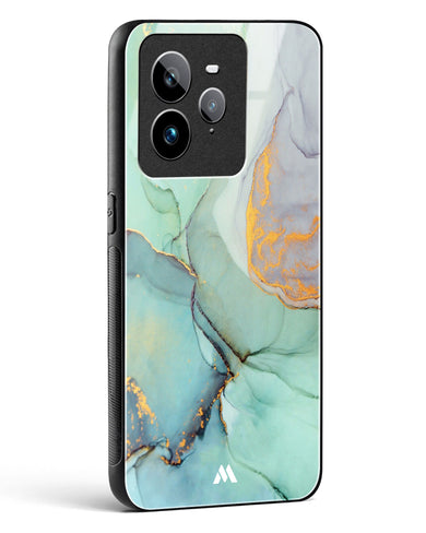 Green Shale Marble Glass Case Phone Cover (Realme)