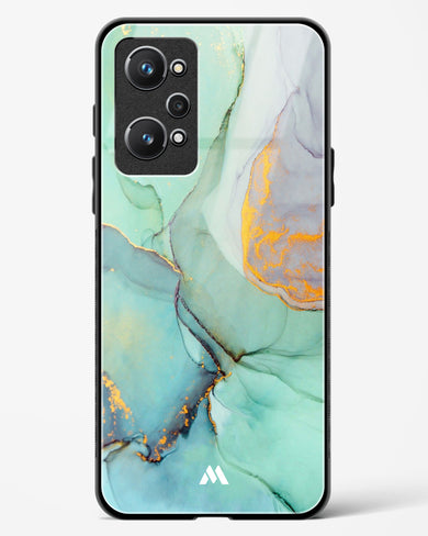 Green Shale Marble Glass Case Phone Cover (Realme)