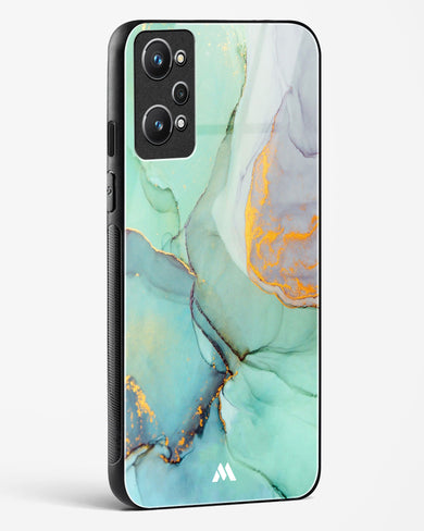 Green Shale Marble Glass Case Phone Cover (Realme)