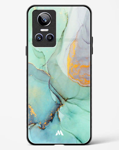 Green Shale Marble Glass Case Phone Cover (Realme)