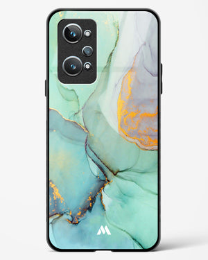 Green Shale Marble Glass Case Phone Cover (Realme)