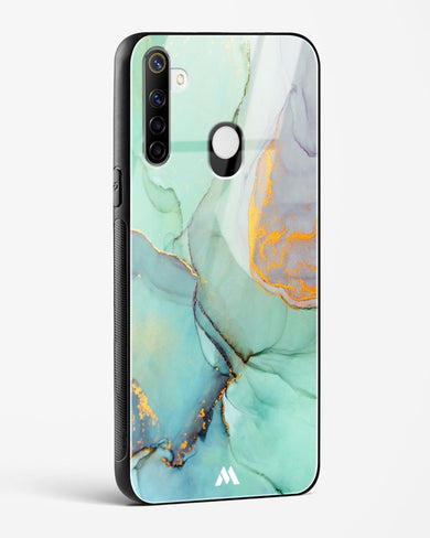 Green Shale Marble Glass Case Phone Cover (Realme)
