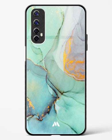 Green Shale Marble Glass Case Phone Cover (Realme)
