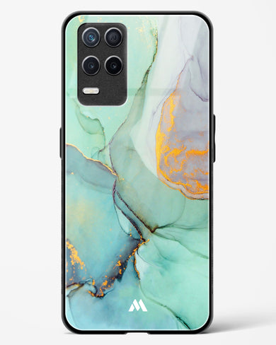 Green Shale Marble Glass Case Phone Cover (Realme)