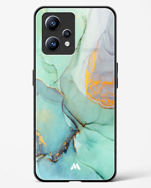 Green Shale Marble Glass Case Phone Cover (Realme)