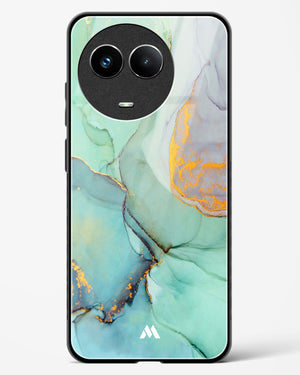 Green Shale Marble Glass Case Phone Cover (Realme)