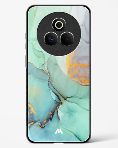 Green Shale Marble Glass Case Phone Cover (Realme)