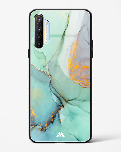 Green Shale Marble Glass Case Phone Cover (Realme)