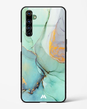 Green Shale Marble Glass Case Phone Cover (Realme)