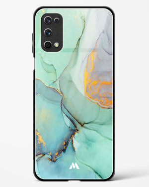 Green Shale Marble Glass Case Phone Cover (Realme)