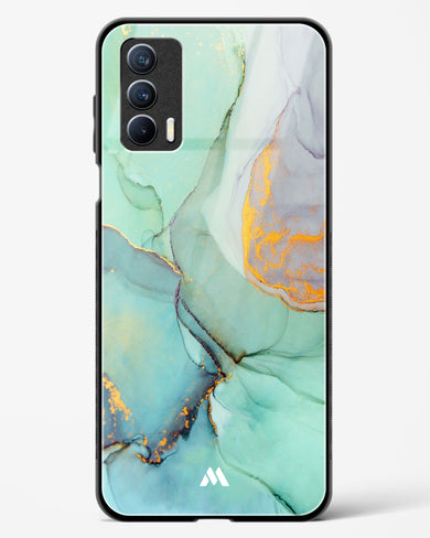 Green Shale Marble Glass Case Phone Cover (Realme)