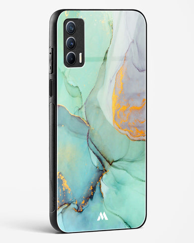 Green Shale Marble Glass Case Phone Cover (Realme)