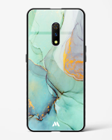 Green Shale Marble Glass Case Phone Cover (Realme)