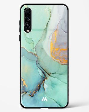 Green Shale Marble Glass Case Phone Cover-(Samsung)