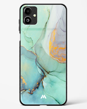 Green Shale Marble Glass Case Phone Cover-(Samsung)