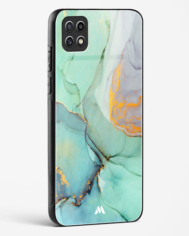 Green Shale Marble Glass Case Phone Cover-(Samsung)