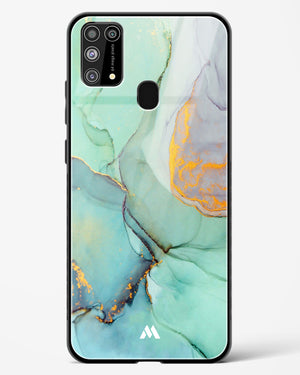 Green Shale Marble Glass Case Phone Cover-(Samsung)