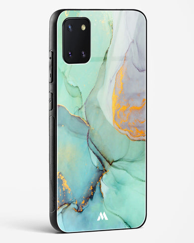 Green Shale Marble Glass Case Phone Cover-(Samsung)