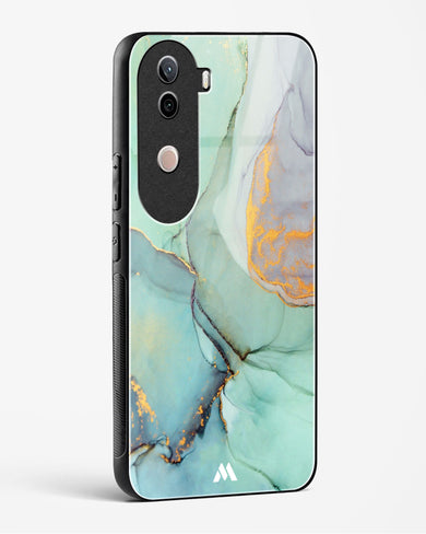 Green Shale Marble Glass Case Phone Cover (Vivo)