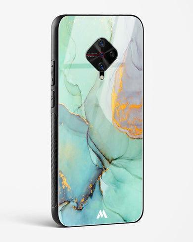 Green Shale Marble Glass Case Phone Cover (Vivo)