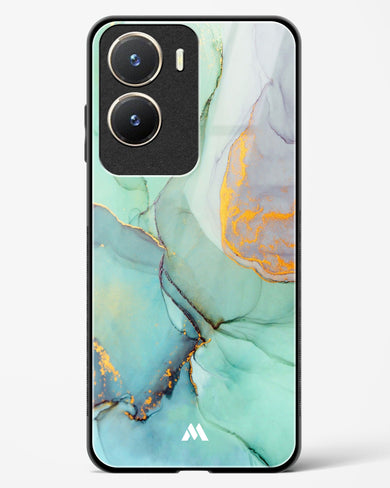 Green Shale Marble Glass Case Phone Cover-(Vivo)