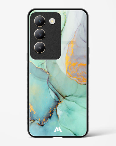 Green Shale Marble Glass Case Phone Cover (Vivo)