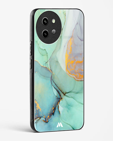 Green Shale Marble Glass Case Phone Cover (Vivo)