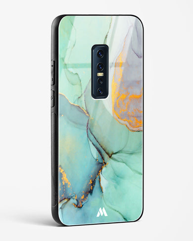 Green Shale Marble Glass Case Phone Cover (Vivo)