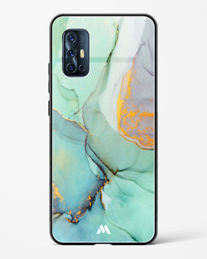 Green Shale Marble Glass Case Phone Cover (Vivo)