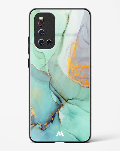 Green Shale Marble Glass Case Phone Cover (Vivo)