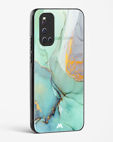 Green Shale Marble Glass Case Phone Cover (Vivo)