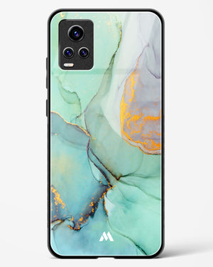 Green Shale Marble Glass Case Phone Cover-(Vivo)