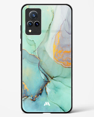Green Shale Marble Glass Case Phone Cover (Vivo)