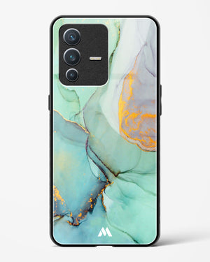 Green Shale Marble Glass Case Phone Cover (Vivo)
