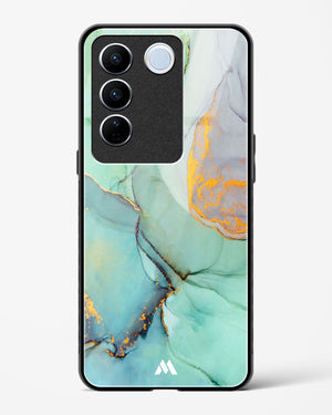Green Shale Marble Glass Case Phone Cover (Vivo)
