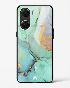 Green Shale Marble Glass Case Phone Cover (Vivo)