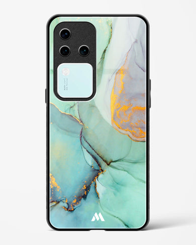 Green Shale Marble Glass Case Phone Cover (Vivo)